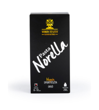 Pasta Norella VEGÁN Sporttészta orsó - szénhidrát csökkentett száraztészta 250g