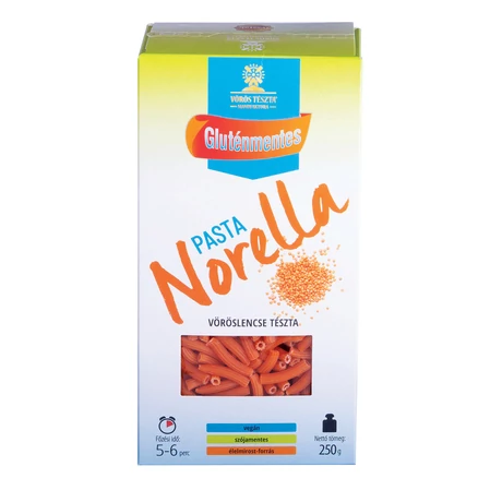 Pasta Norella GLUTÉNMENTES Vöröslencse tészta - rövid cső 250g
